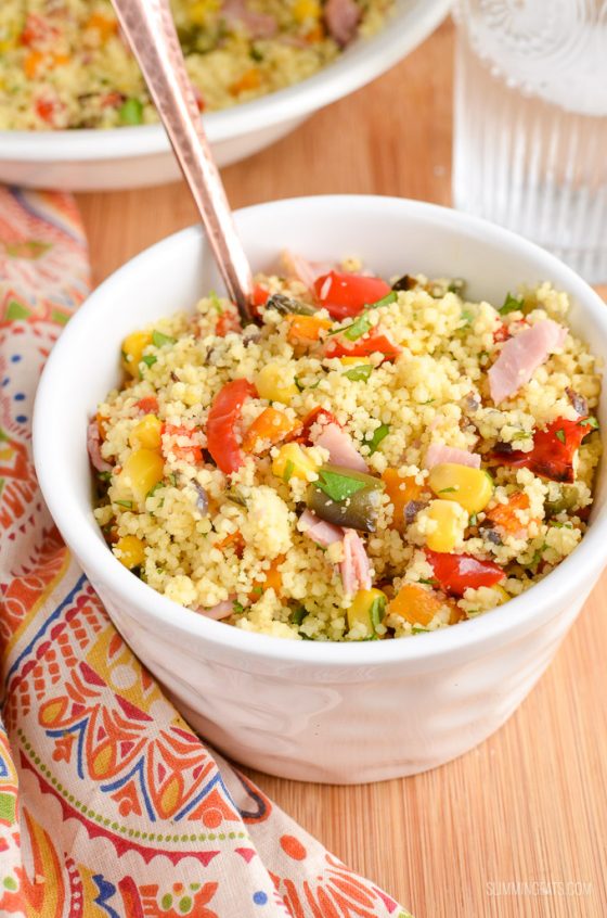 Syn Free Roasted Vegetables and Ham Couscous Slimming Eats Slimming