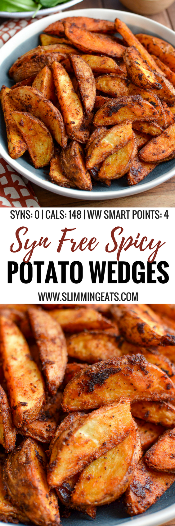 Syn Free Spicy Potato Wedges Slimming World Recipes