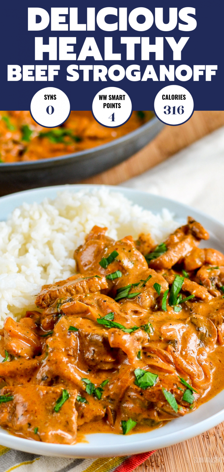 Syn Free Beef Stroganoff Slimming Eats Weight Watchers and Slimming