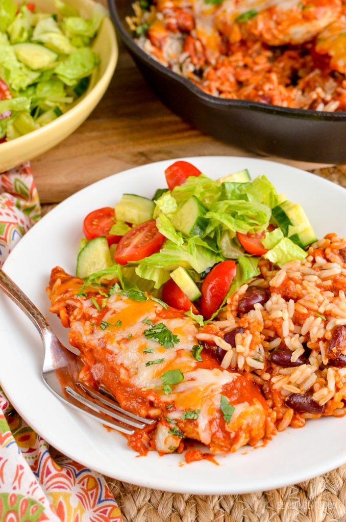 Low Syn Spicy Mexican Chicken and Rice Bake Slimming World