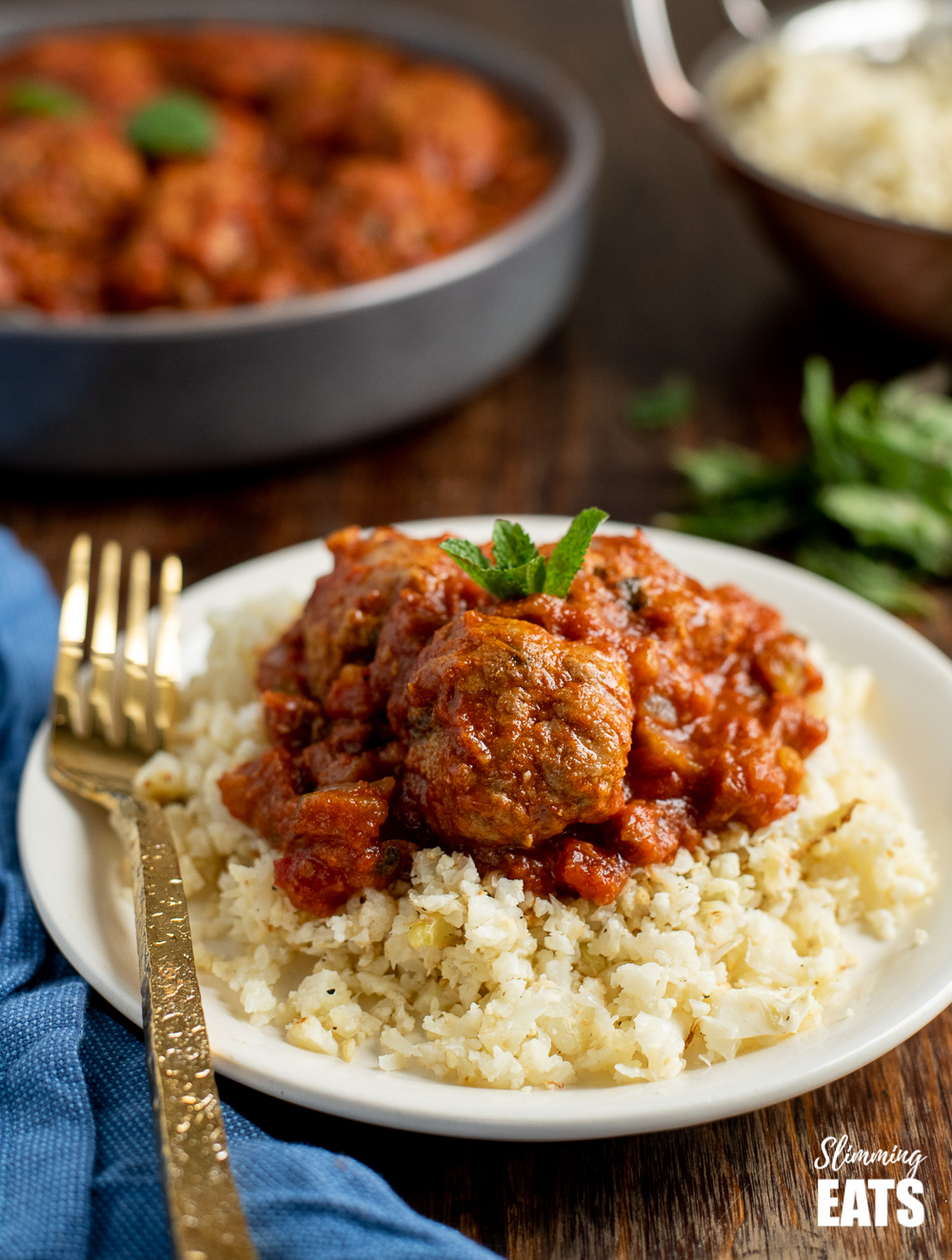 Lamb and Mint Meatballs in a Sweet and Spicy Sauce Slimming Eats