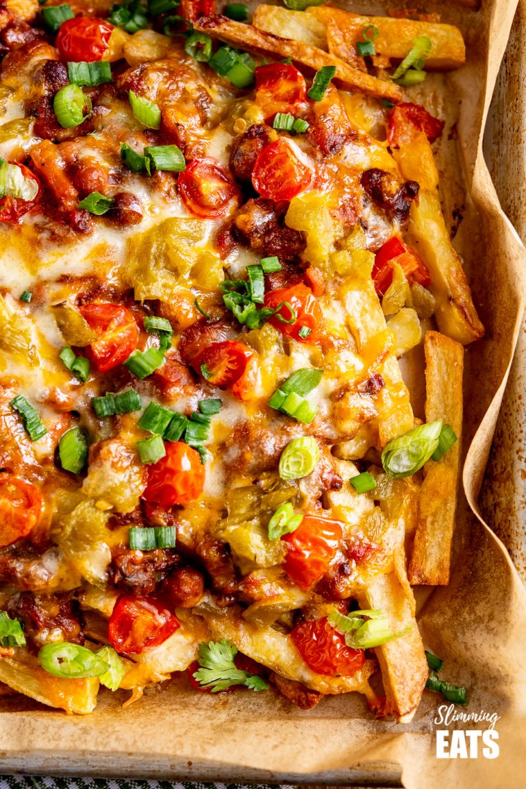 The Ultimate Sharing Layered Chilli Cheese Fries Slimming Eats