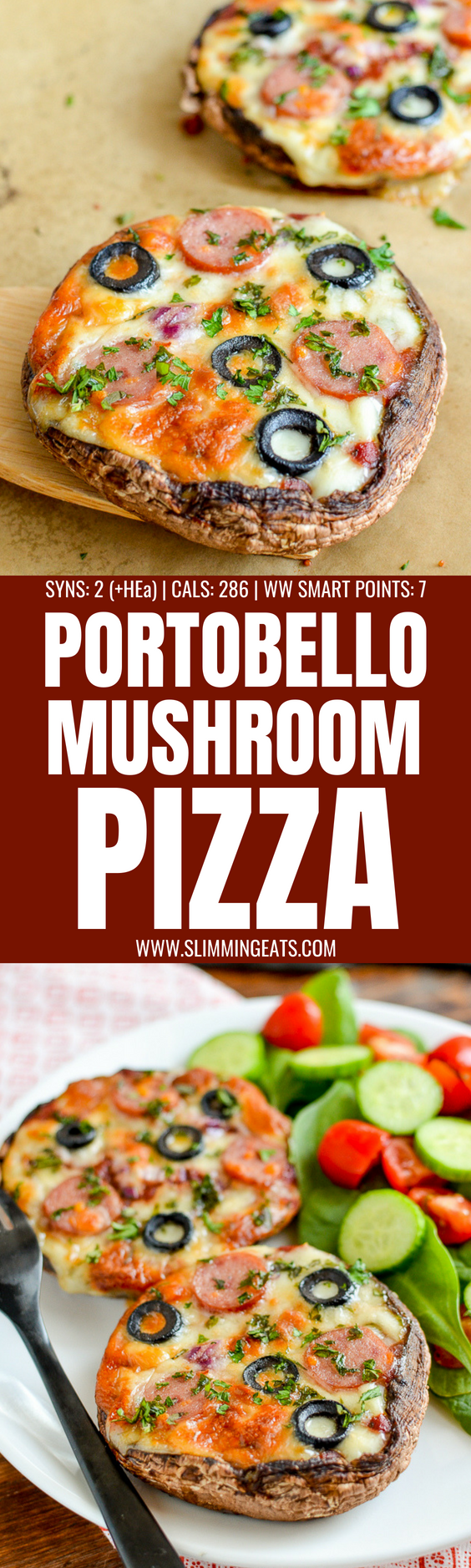 Low Syn Portobello Mushroom Pizzas Slimming World Slimming Eats