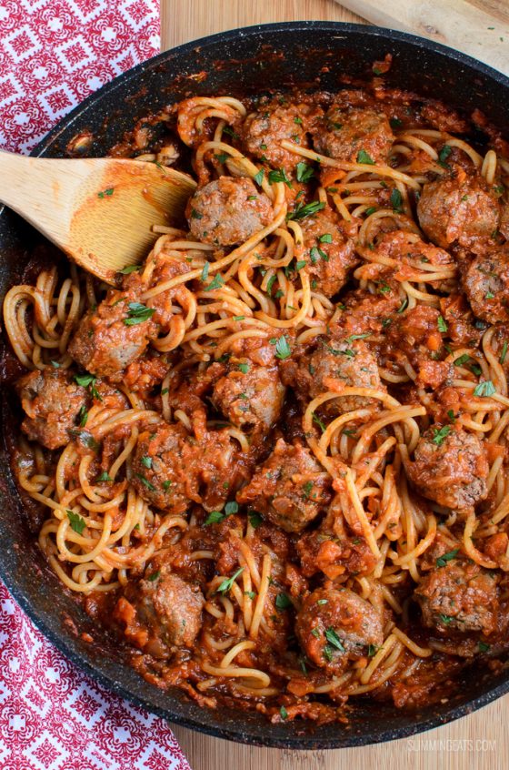 Syn Free Spaghetti and Meatballs Slimming World Recipes