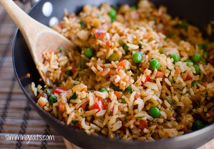 Mixed Vegetable Rice Slimming Eats Weight Watchers And Slimming World Recipes