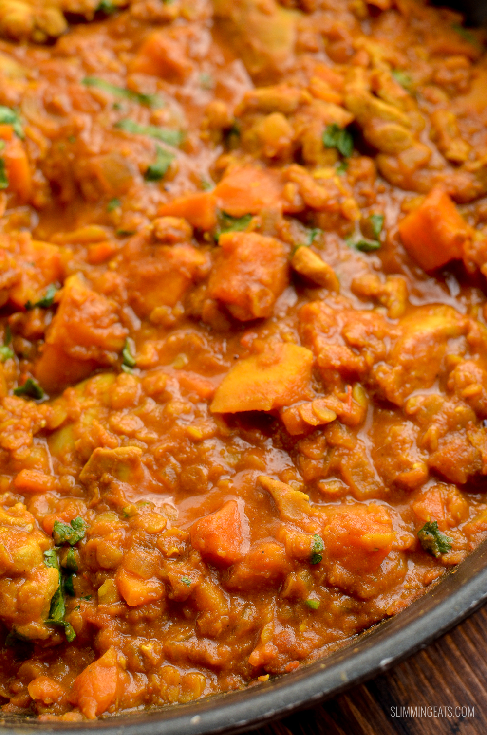 Syn Free Chicken, Sweet Potato and Lentil Curry Slimming Eats