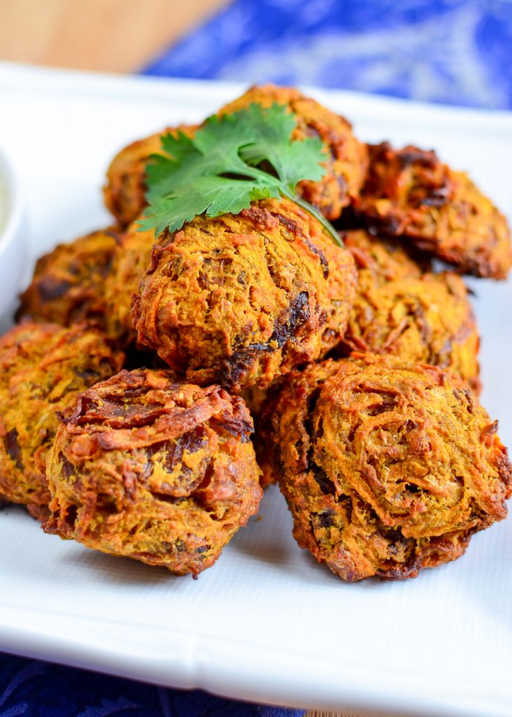 Syn Free Oven Baked Onion Bhaji Slimming Eats Weight Watchers and
