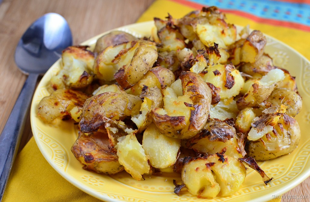 Crushed Roast Potatoes Slimming Eats Slimming World Recipes