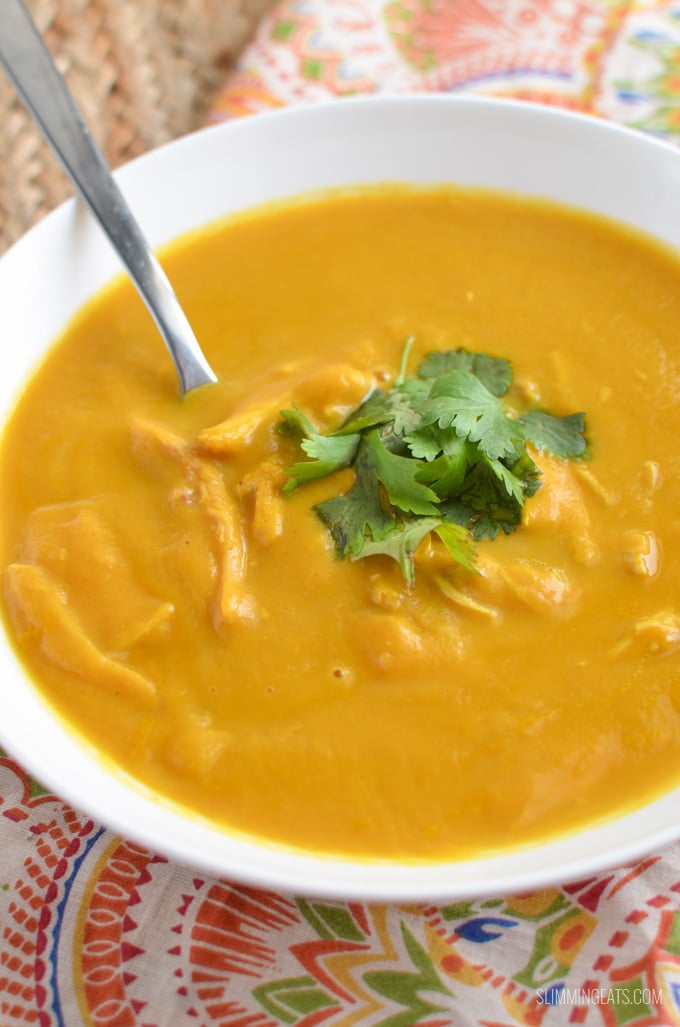 Chicken Butternut Squash Coconut Curry Soup | Slimming ...