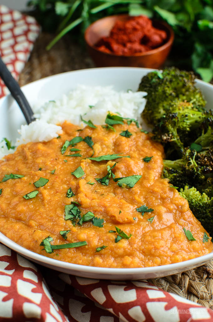4 Ingredient Quick Lentil Curry (Instant Pot) Slimming Eats
