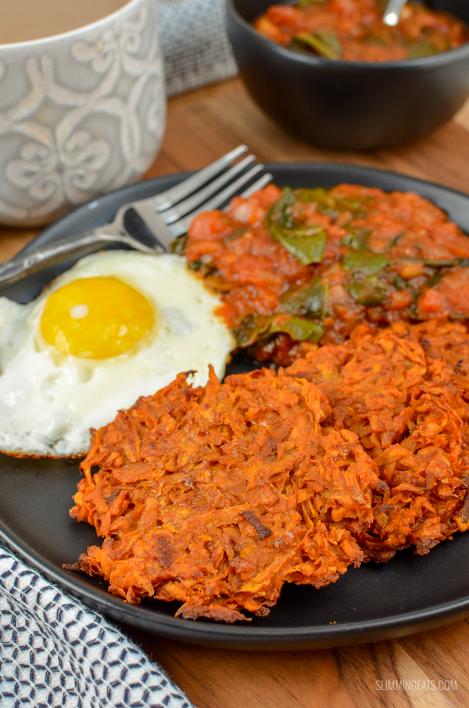 Oven Baked Sweet Potato Hash Browns Slimming World