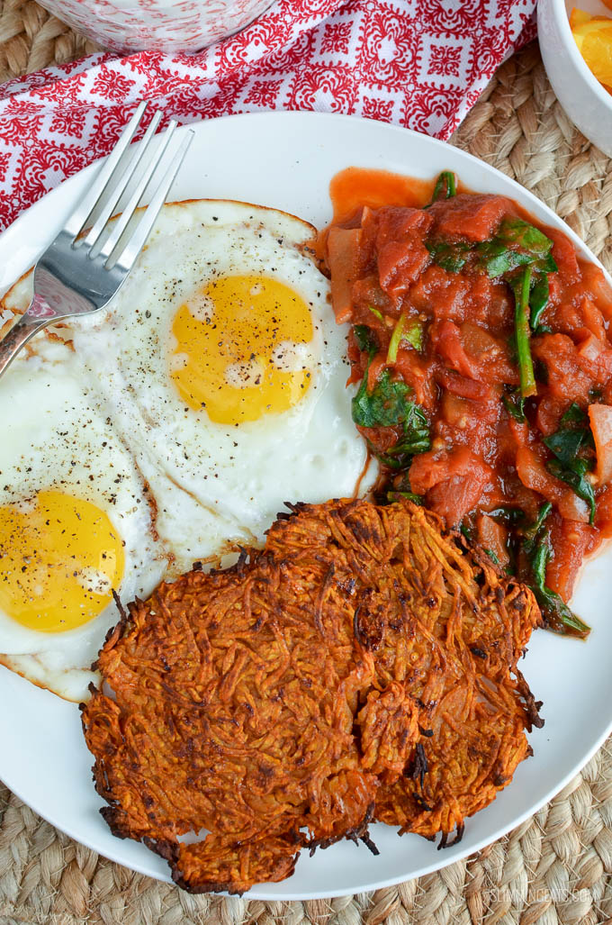 Oven Baked Sweet Potato Hash Browns Slimming Eats Slimming World