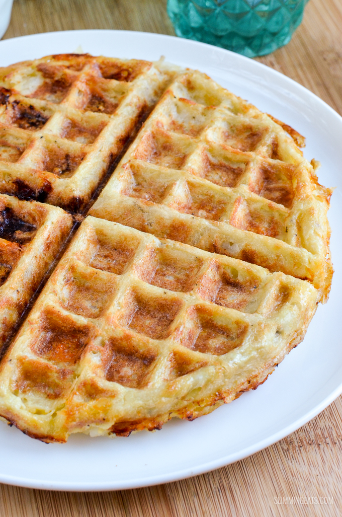Syn Free Cheese and Ham Stuffed Hash Brown Waffle Slimming Eats