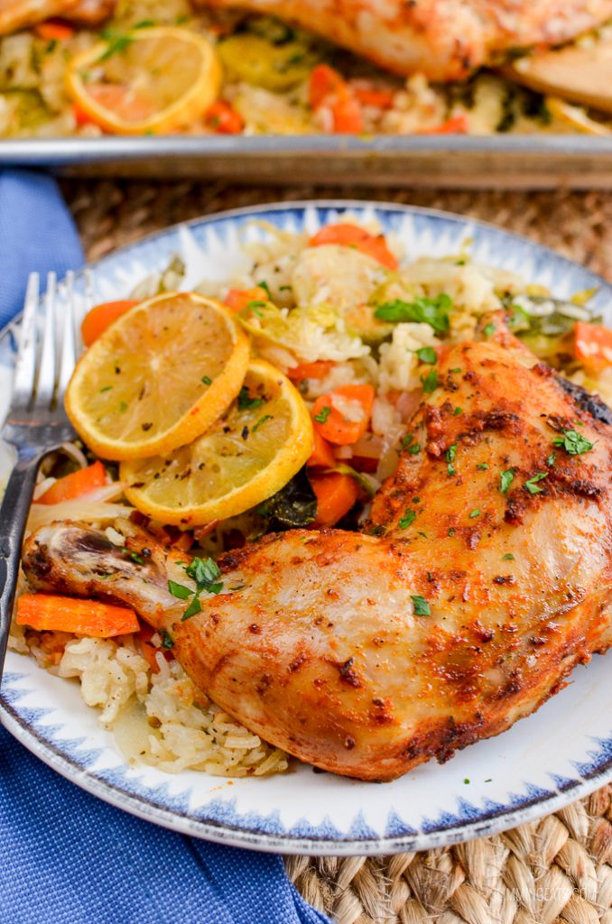 Syn Free Lemon Garlic Chicken Rice Traybake Slimming World Recipes