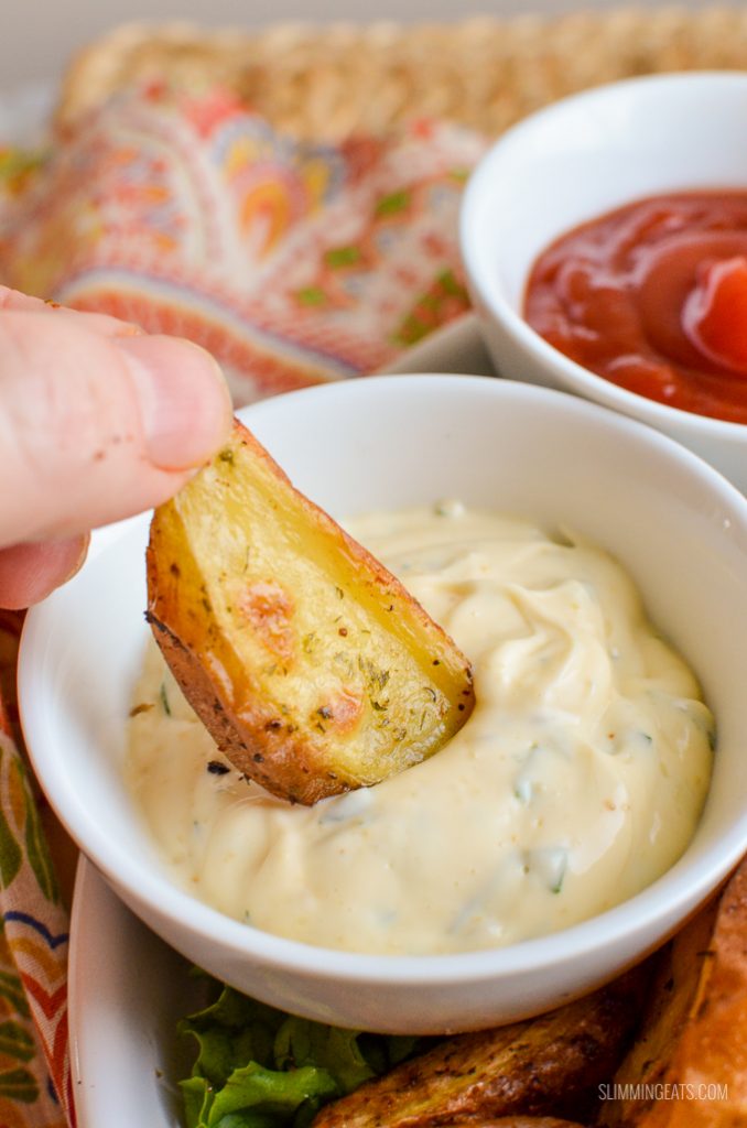 Syn Free Garlic and Herb Potato Wedges Slimming World