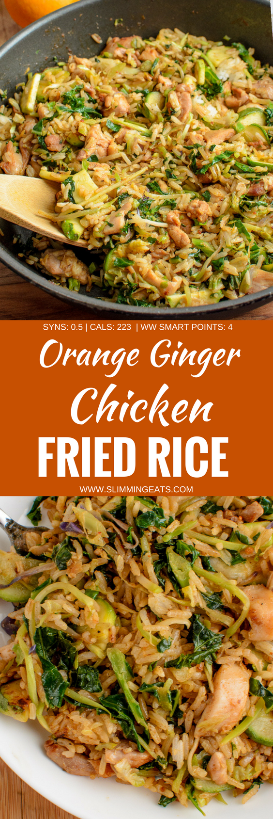 Orange Ginger Chicken Fried Rice Slimming World