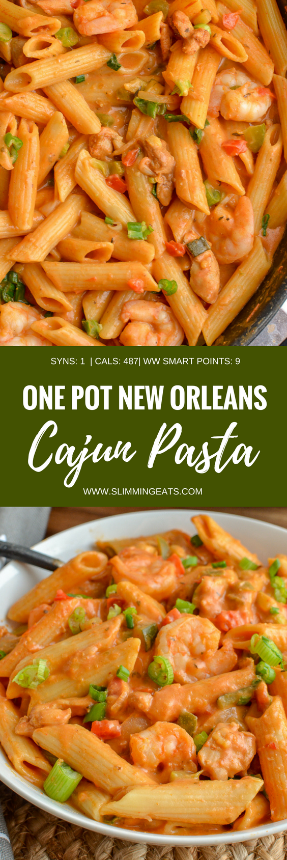 One Pot New Orleans Cajun Pasta Slimming World