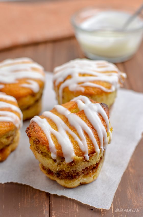 Cinnamon Roll Baked Oat Muffins Slimming World