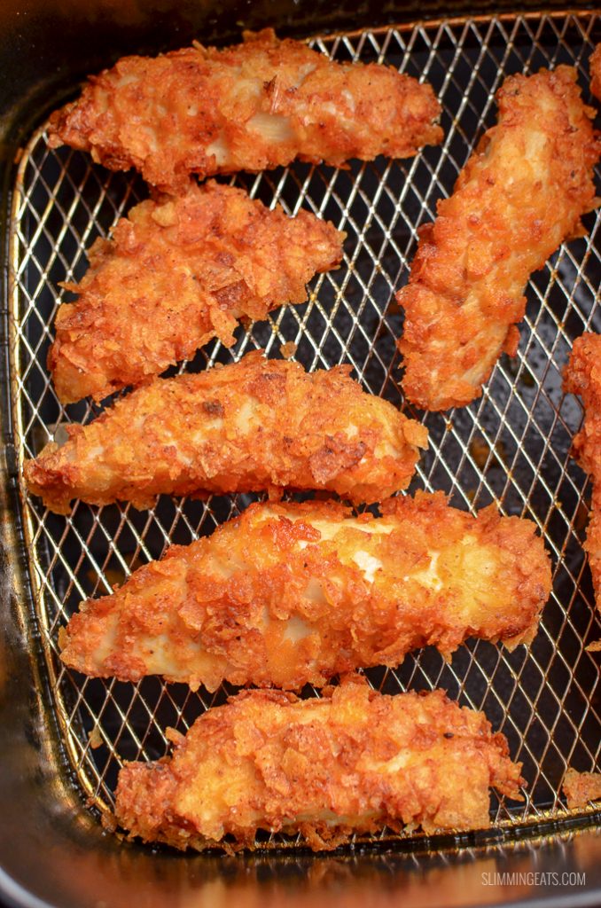 Crispy Air Fryer Potato Chip Chicken Goujons Slimming World