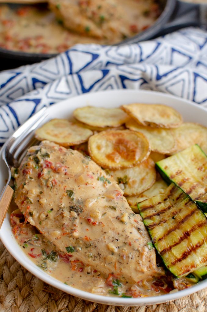 Low Syn Chicken in Sundried Tomato Creamy Sauce Slimming World