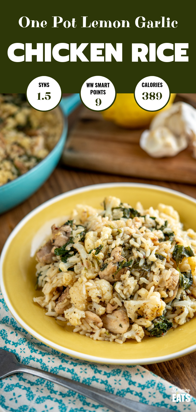 One Pot Lemon Garlic Chicken Rice Slimming Eats Slimming World