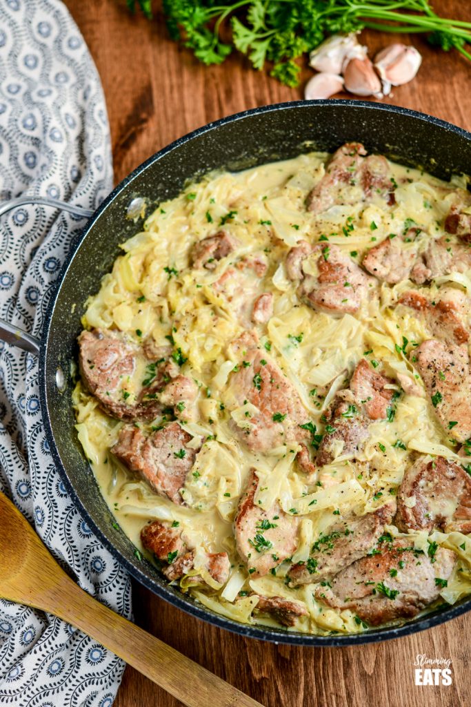 Creamy Garlic Pork with Cabbage Slimming Eats