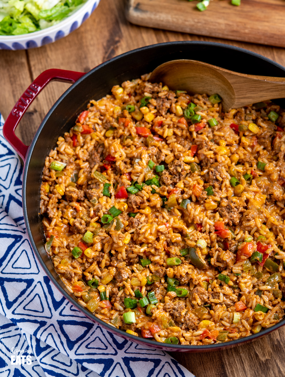 One Pot Taco Beef Rice Skillet Slimming Eats Recipes