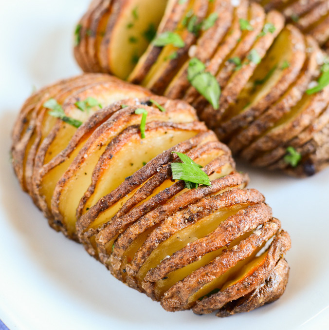 Garlic Hasselback Potatoes Slimming Eats Weight Watchers and