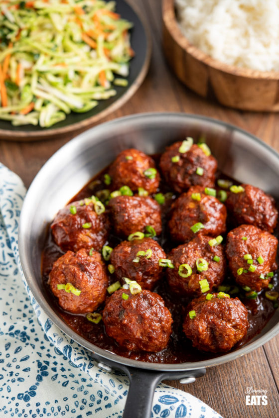 Honey and Garlic Chicken Meatballs (Instant Pot or Slow Cooker)