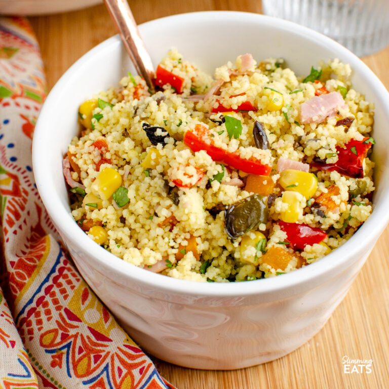 Roasted Vegetables and Ham Couscous Slimming Eats