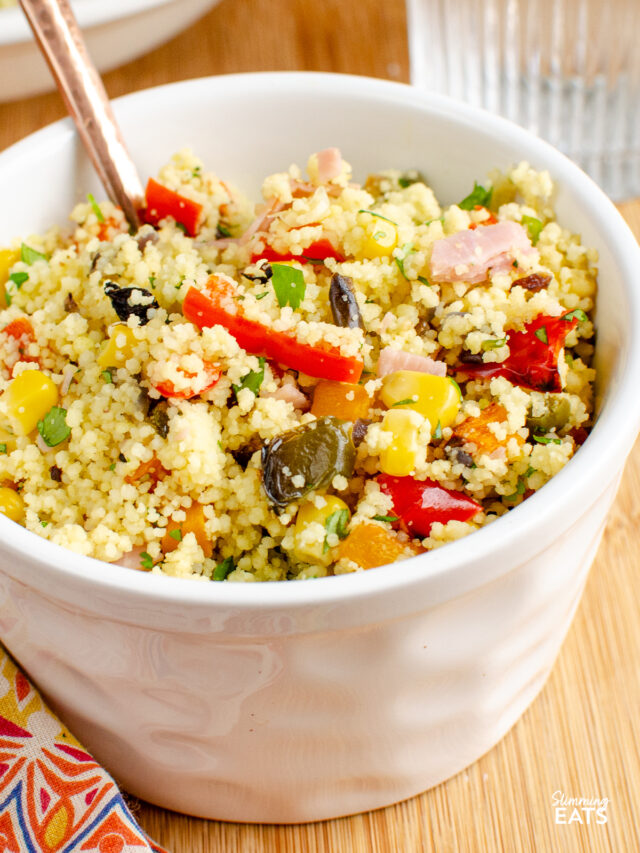 Roasted Vegetables and Ham Couscous Slimming Eats