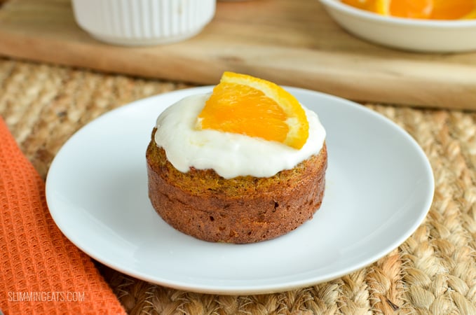 Slimming Eats Carrot and Orange Cake - vegetarian, Slimming and Weight Watchers friendly