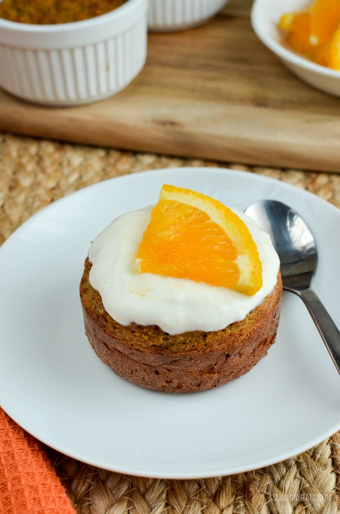 Slimming Eats Carrot and Orange Cake - vegetarian, Slimming and Weight Watchers friendly