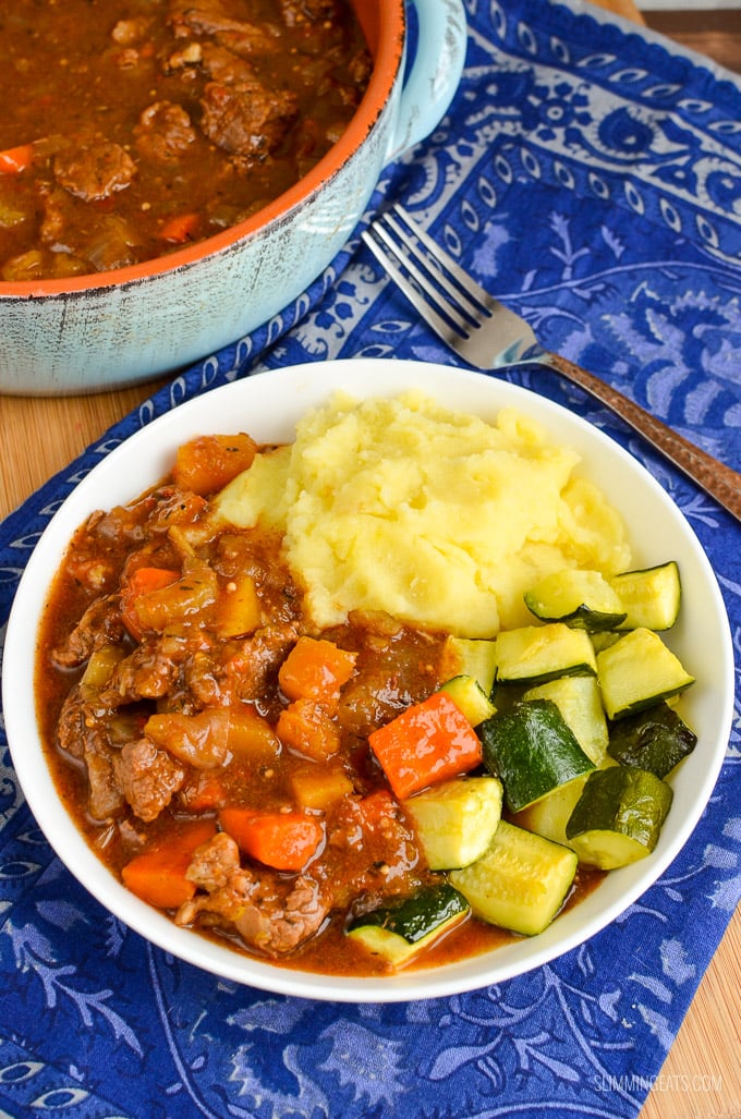 Slimming Eats Syn Free Beef and Vegetable Casserole - gluten free, dairy free, paleo, instant pot, slow cooker, Slimming World and Weight Watchers friendly