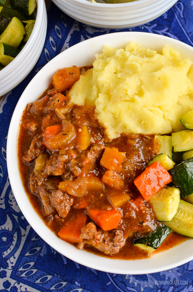 Slimming Eats Syn Free Beef and Vegetable Casserole - gluten free, dairy free, paleo, instant pot, slow cooker, Slimming World and Weight Watchers friendly