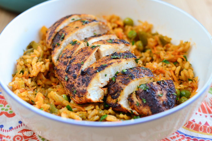 Slimming Eats Spanish Chicken and Rice - gluten free, dairy free, Slimming World and Weight Watchers friendly