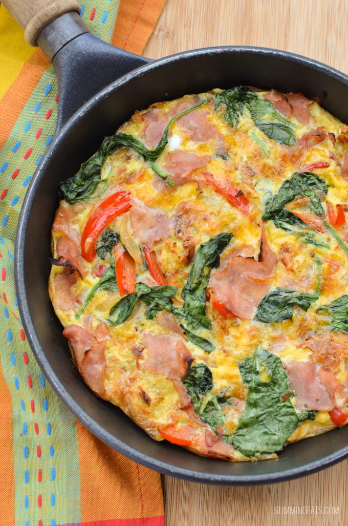 Slimming Eats Ham and Hashbrown Frittata - gluten free, dairy free, paleo, Slimming Eats and Weight Watchers friendly