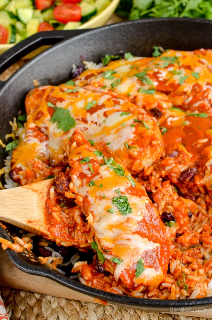 Low Syn Spicy Mexican Chicken and Rice Bake Slimming World