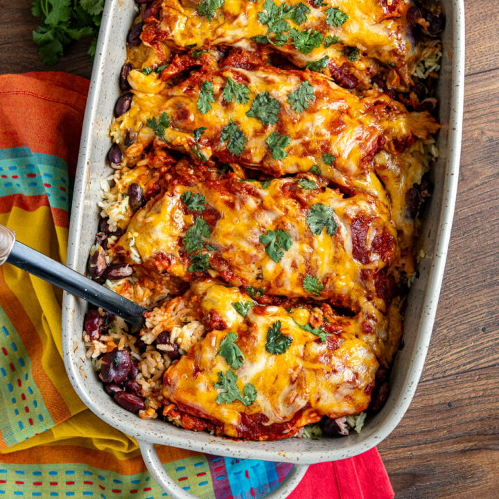 Mexican Chicken and Rice Bake