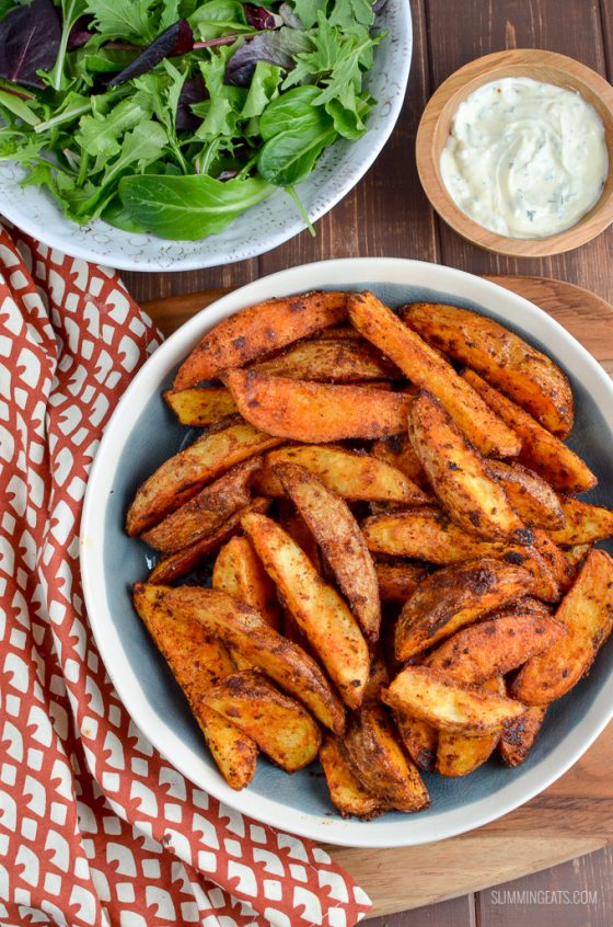 Spicy Potato Wedges Slimming Eats Recipes
