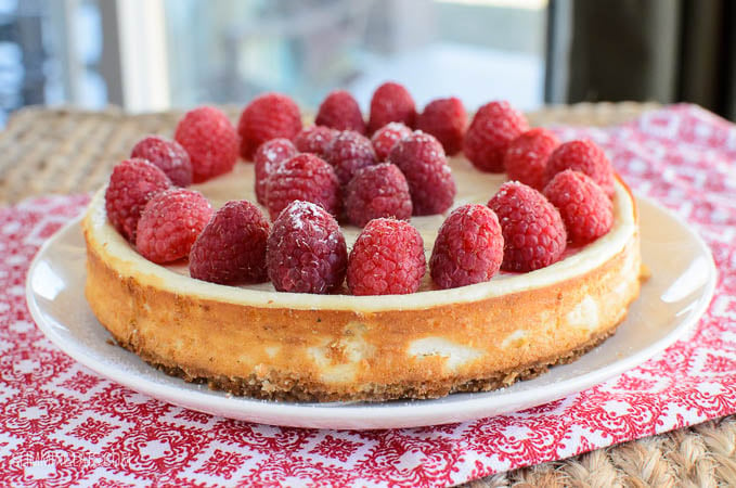 Slimming Eats Low Syn Baked Vanilla Cheesecake - gluten free, vegetarian, Slimming World and Weight Watchers friendly