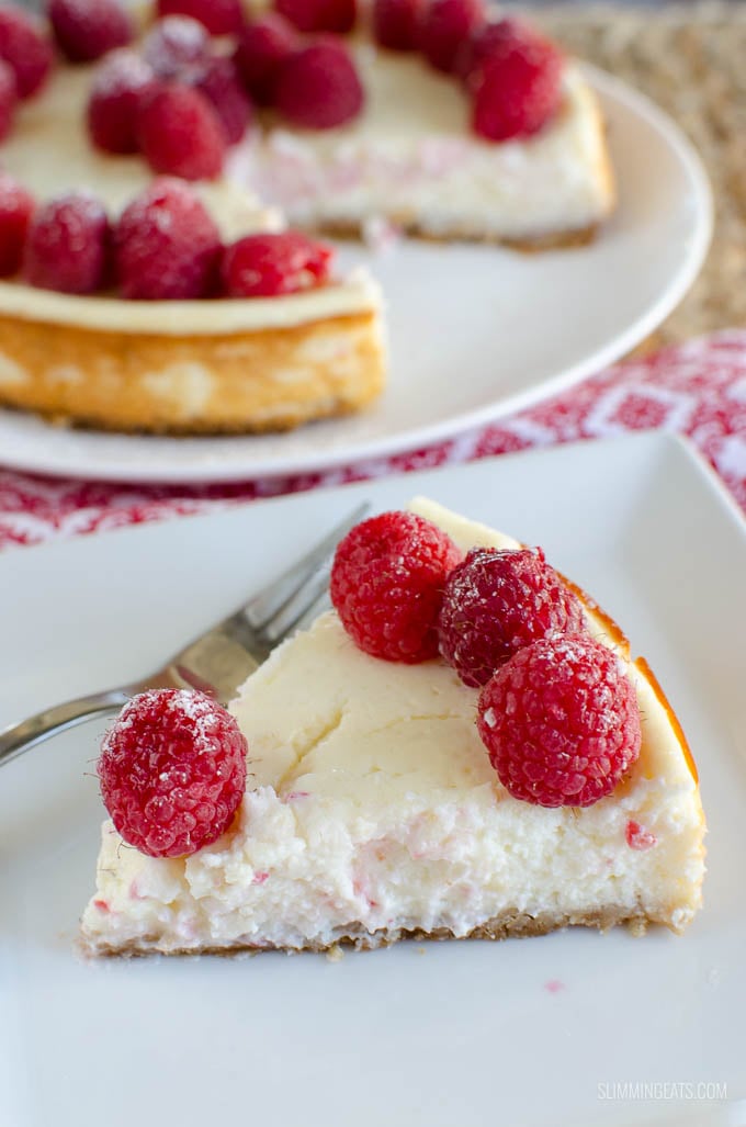 Slimming Eats Low Syn Baked Vanilla Cheesecake - gluten free, vegetarian, Slimming World and Weight Watchers friendly