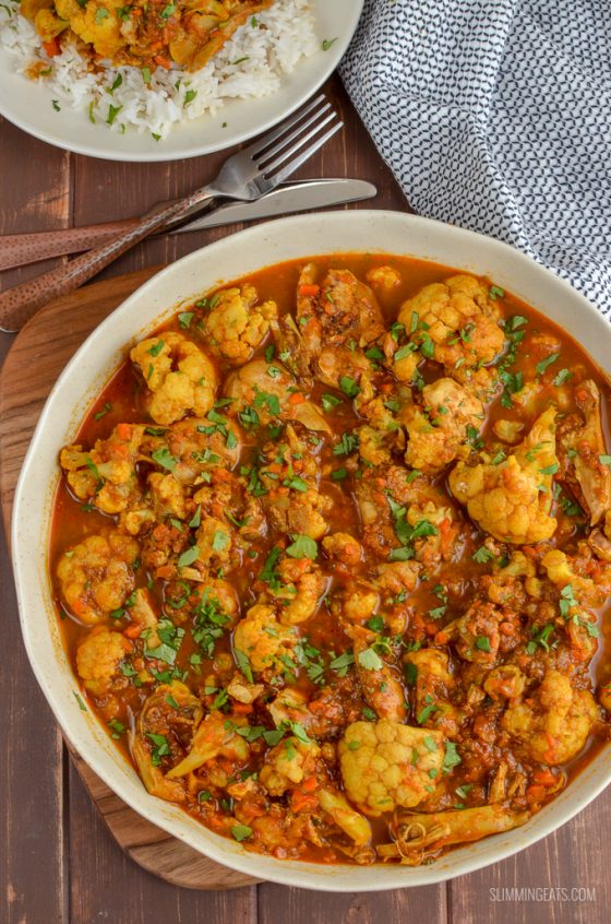Chicken and Cauliflower Curry | Slimming Eats
