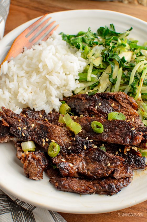 Ginger and Garlic Marinated Steak Slimming Eats