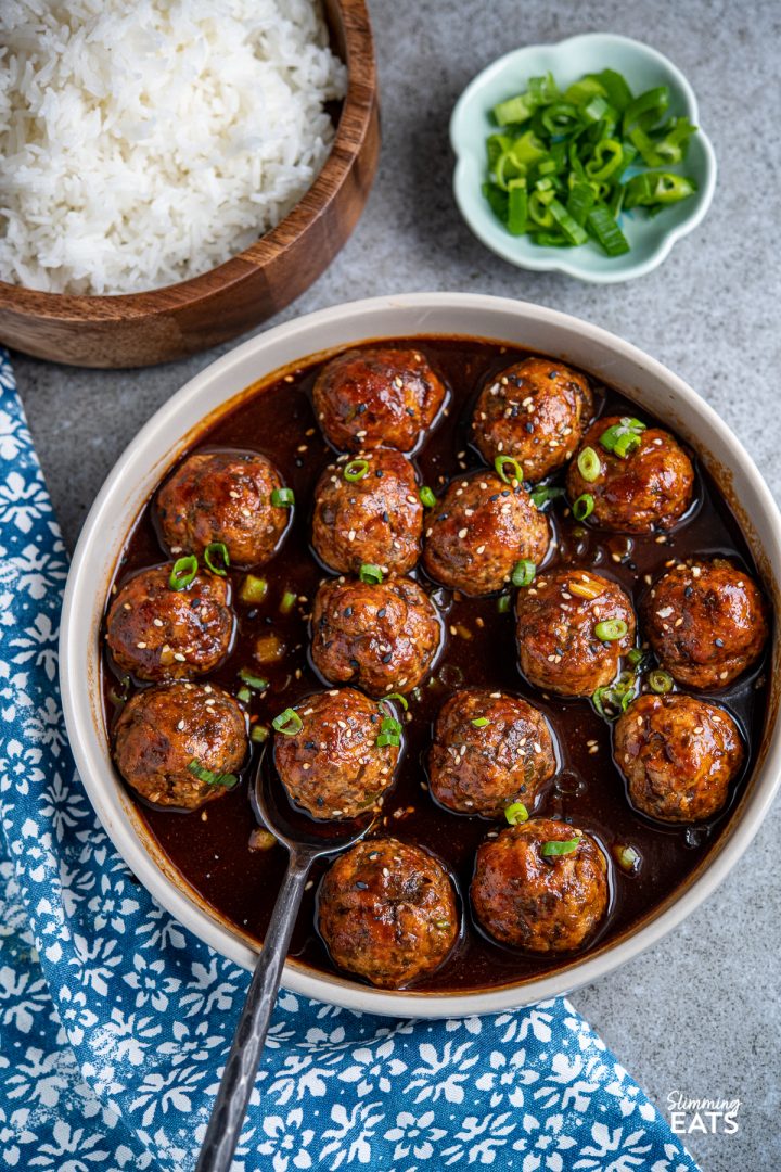 Chicken Meatballs in Hoisin Sauce Slimming Eats Recipe