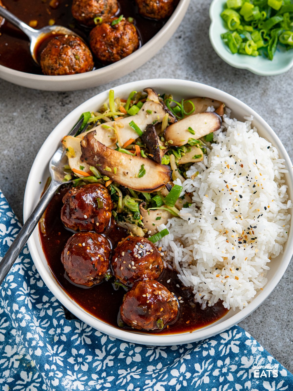 Chicken Meatballs in Hoisin Sauce