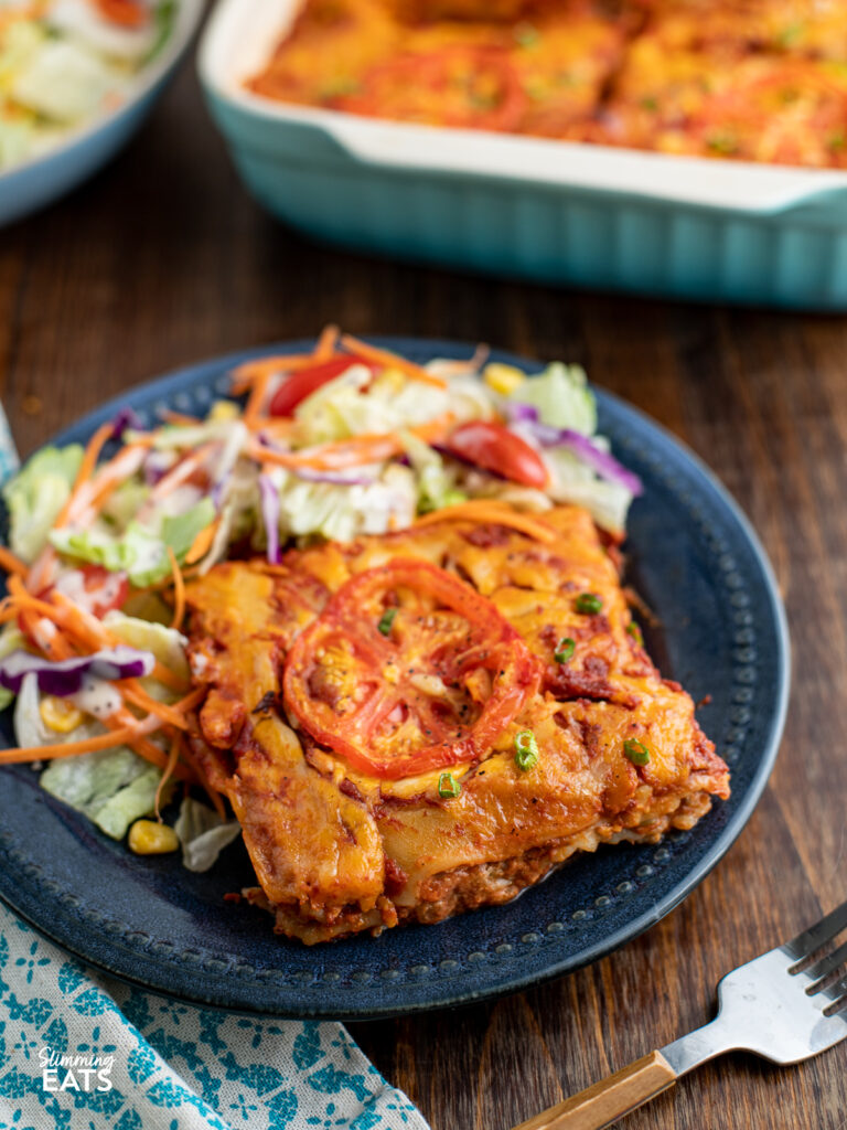 Spicy Mexican Chicken Lasagne Slimming Eats
