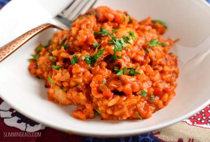 Slimming Eats Spicy Spanish Chicken and Rice - gluten free, dairy free, Slimming Eats and Weight Watchers friendly