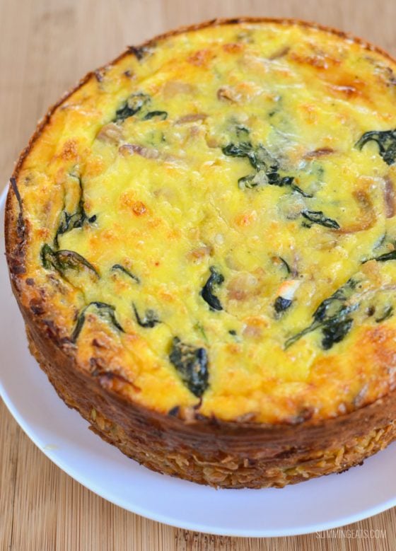 Chicken and Spinach Quiche | Slimming Eats Recipes