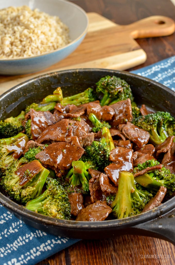 Delicious Ginger Beef and Broccoli, just like from the Chinese and ready in minutes quicker than you could call a take out. Dairy Free, Gluten Free, Slimming Eats and Weight Watchers friendly | www.slimmingeats.com #slimmingeats #weightwatchers #glutenfree #dairyfree Delicious Ginger Beef and Broccoli, just like from the Chinese and ready in minutes quicker than you could call a take out. Dairy Free, Gluten Free, Slimming Eats and Weight Watchers friendly | www.slimmingeats.com #slimmingeats #weightwatchers #glutenfree #dairyfree
